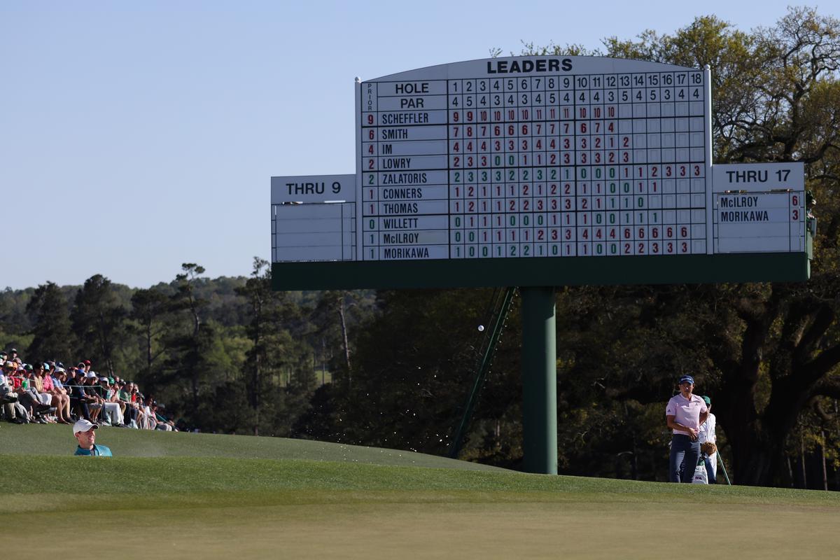 Under scoreboard pressure: McIlroy says he sometimes does things at Augusta he ‘wouldn’t normally do’ because of what the event means to him. Looking at the leaderboard and allowing it to negatively influence his play is one of the things he hopes not to do again. | Photo credit: Getty Images