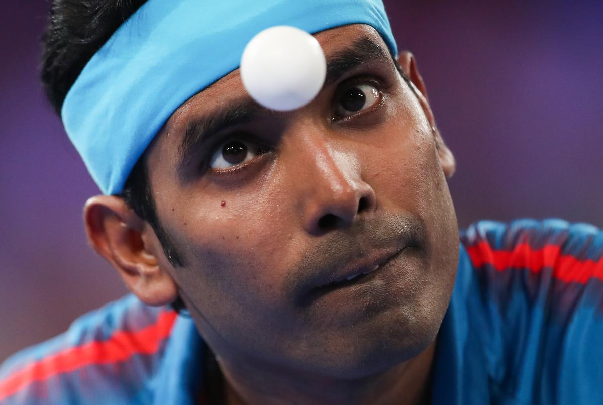 Fierce focus: Sharath says he makes a conscious effort to stay away from the controversies that crop up in Indian table tennis, which have a detrimental effect on performance, and spends all his energy on the game. | Photo credit: Getty Images