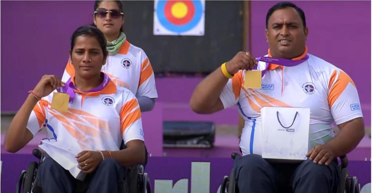 Mistrovství světa v lukostřelbě: Střelci Sarita a Rakesh vyhráli vůbec první zlato v Indii