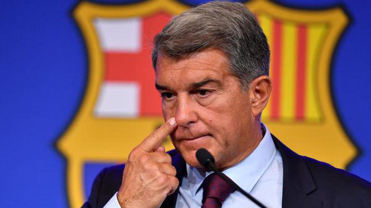 FC Barcelona president Laporta explains ticket policy change after Eintracht Frankurt fans flood Camp Nou