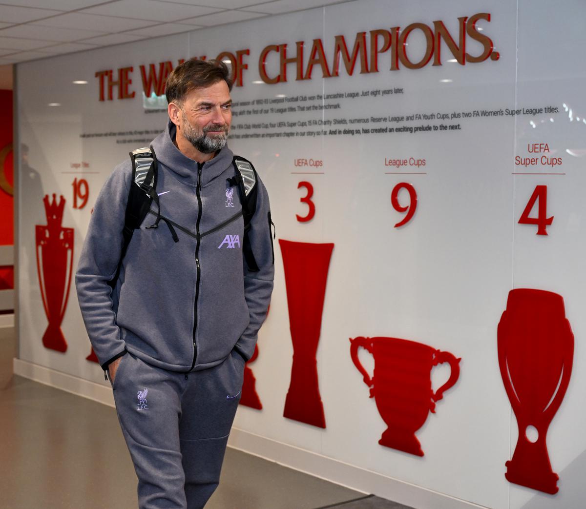 Trophy hunter: In addition to guiding the Reds to their first league title for 30 years in 2020 and to Champions League glory in 2019, Klopp presided over triumphs in the FA Cup, League Cup, FIFA Club World Cup, UEFA Super Cup and Community Shield. | Photo credit: Getty Images