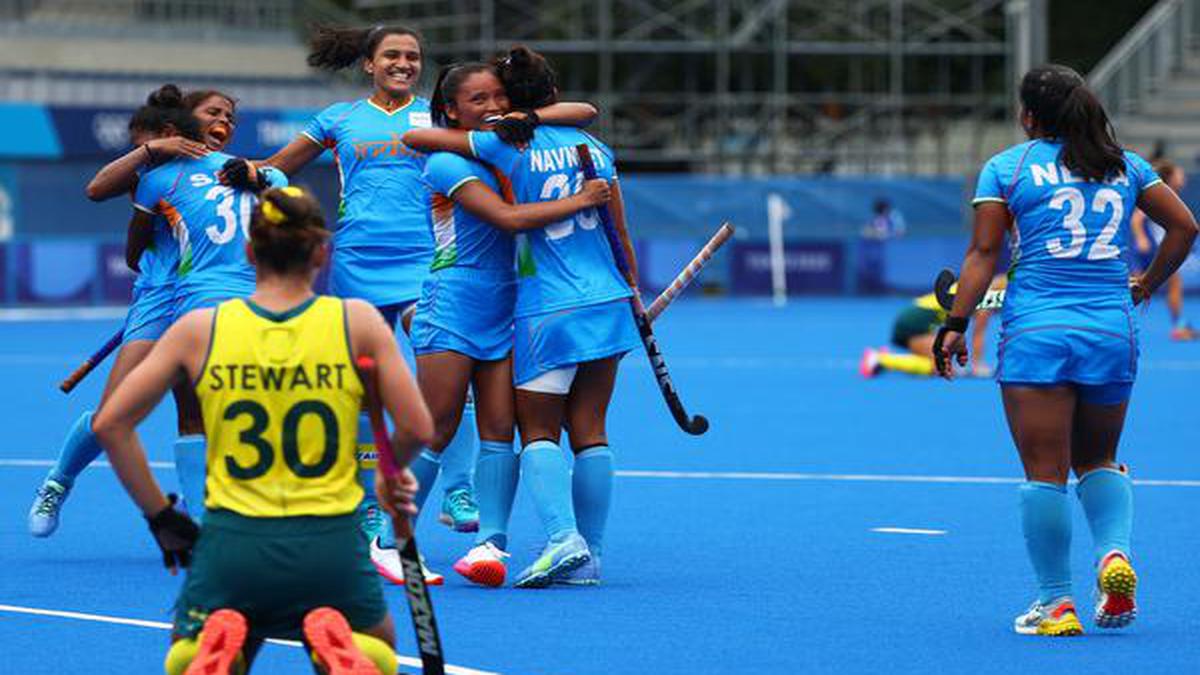 Tokyo Olympics Indian Women Tame Mighty Australia March Into Hockey Semifinals The Hindu 