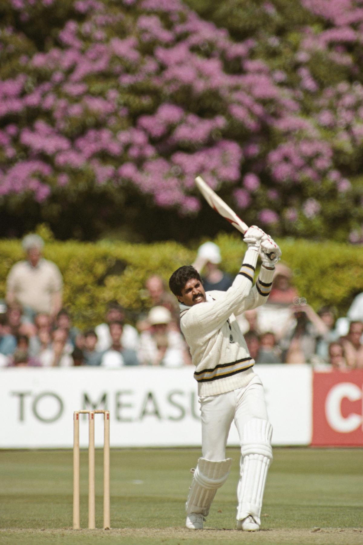 Changing history’s course: Kapil’s stunning 175 n.o. in the 1983 World Cup was perhaps the moment that made Indians believe no cricket match is lost until the last ball is bowled. | Photo credit: Getty Images