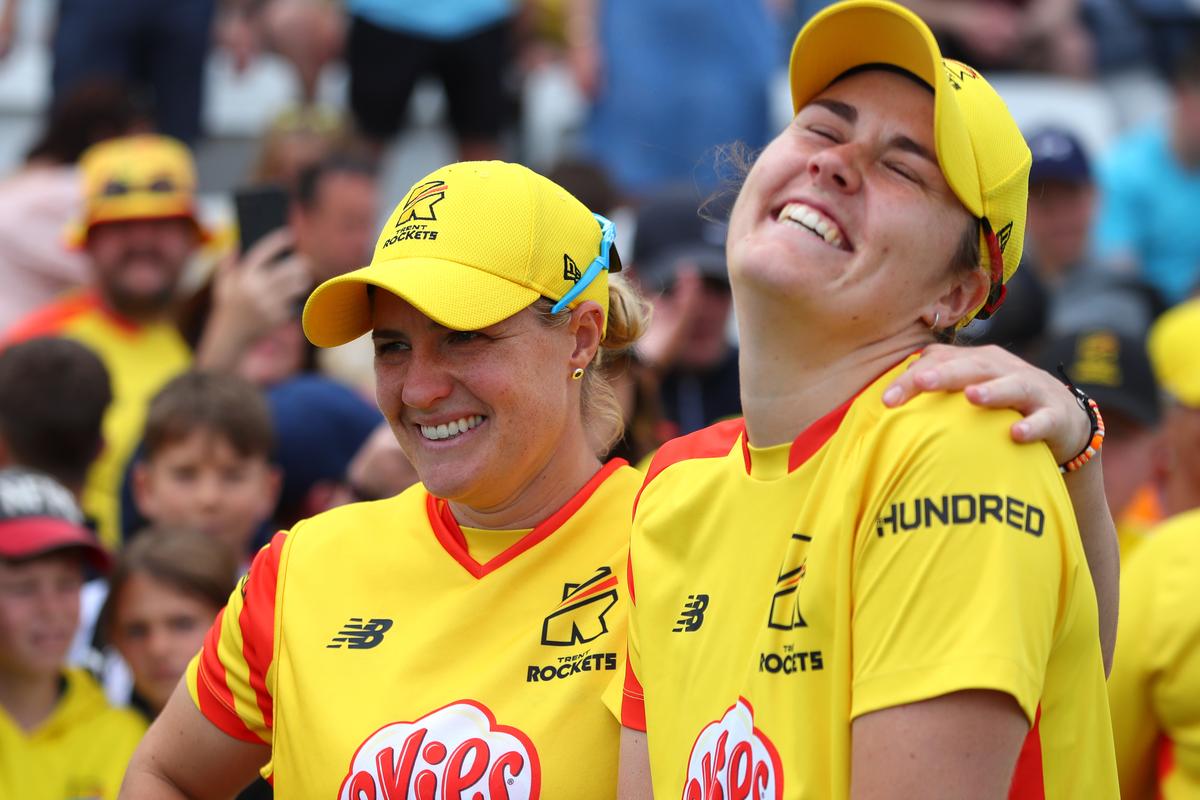 Tough love: Dealing with wife Katherine’s bowling has helped Nat improve with the bat. ‘She is going to try to take your off-stump out or take your head off. She prepared me for facing some really hard bowlers.’ | Photo credit: Getty Images