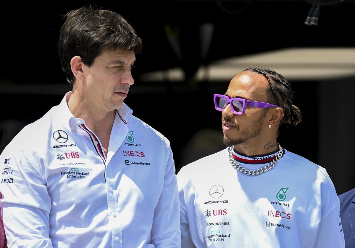 What to say?  Mercedes team boss Toto Wolff admitted the timing of Hamilton's decision surprised him, but said the Briton's departure gives the team 'an opportunity to do something bold'.  ,  Photo Credit: Getty Images