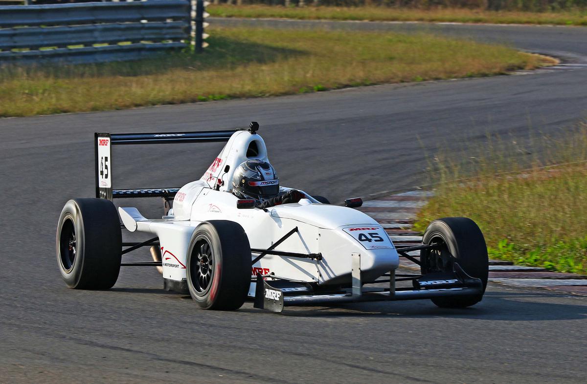 Abhay Mohan, winner of MRF Formula 1600