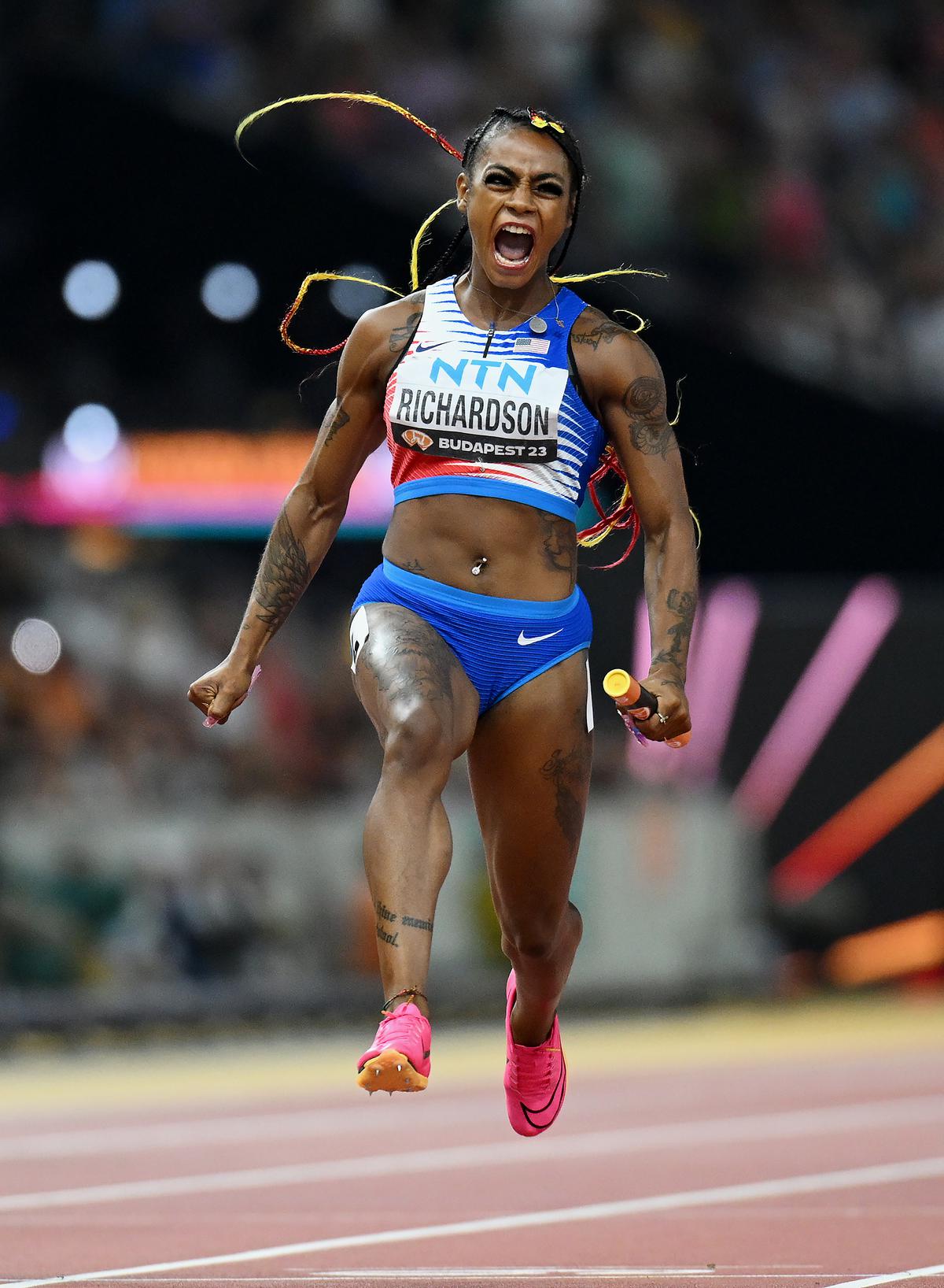 Star power: Richardson’s dynamic style and forthright personality make her one of the world’s most watchable athletes. | Photo credit: Getty Image