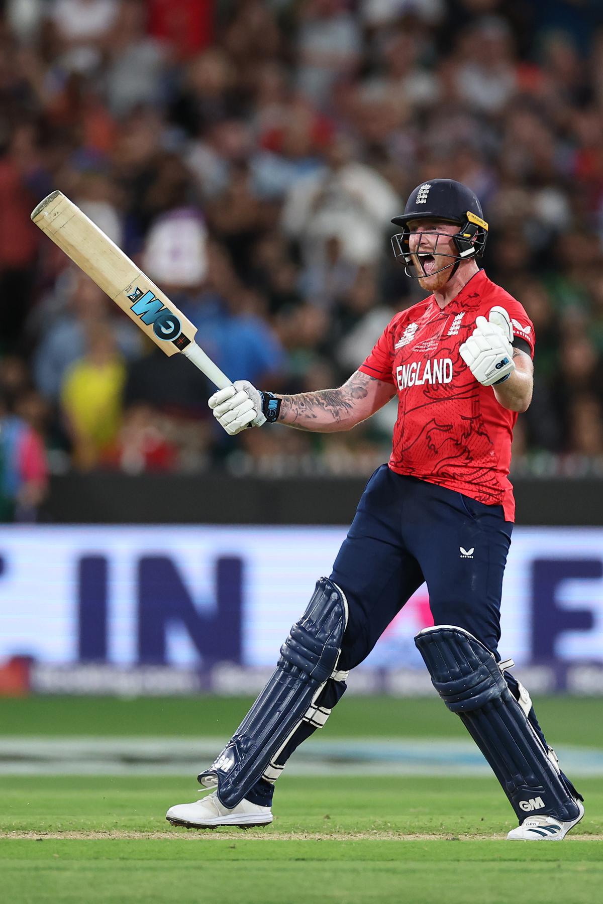Fighter: Ben Stokes, despite not being at his fluent best, hung in there and delivered.