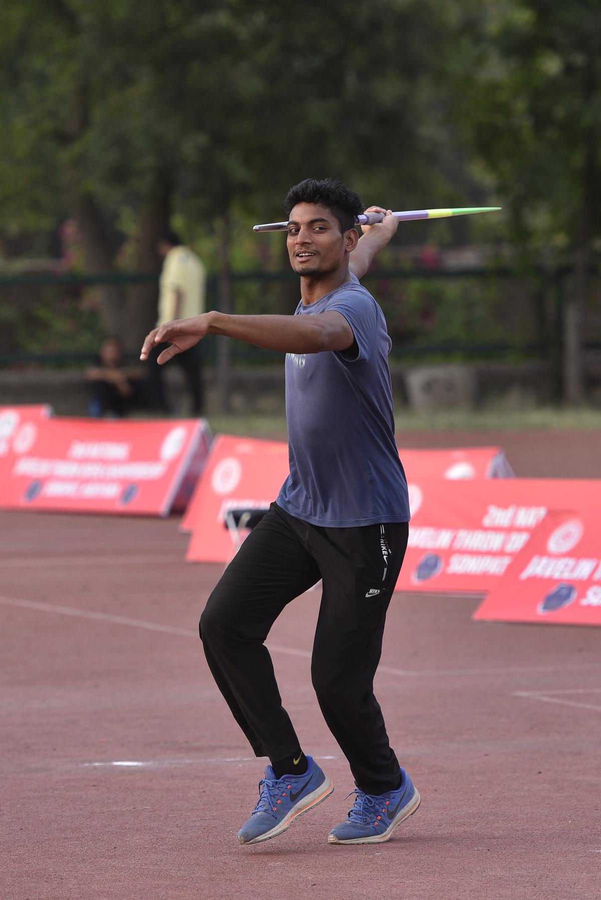 Personal best: Rohit Yadav’s effort of 82.54m won him the silver at the inter-State Nationals in Chennai recently. 