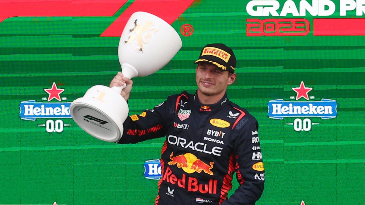 Dutch Grand Prix Max Verstappen beats the rain for recordequalling ninth win in a row The Hindu