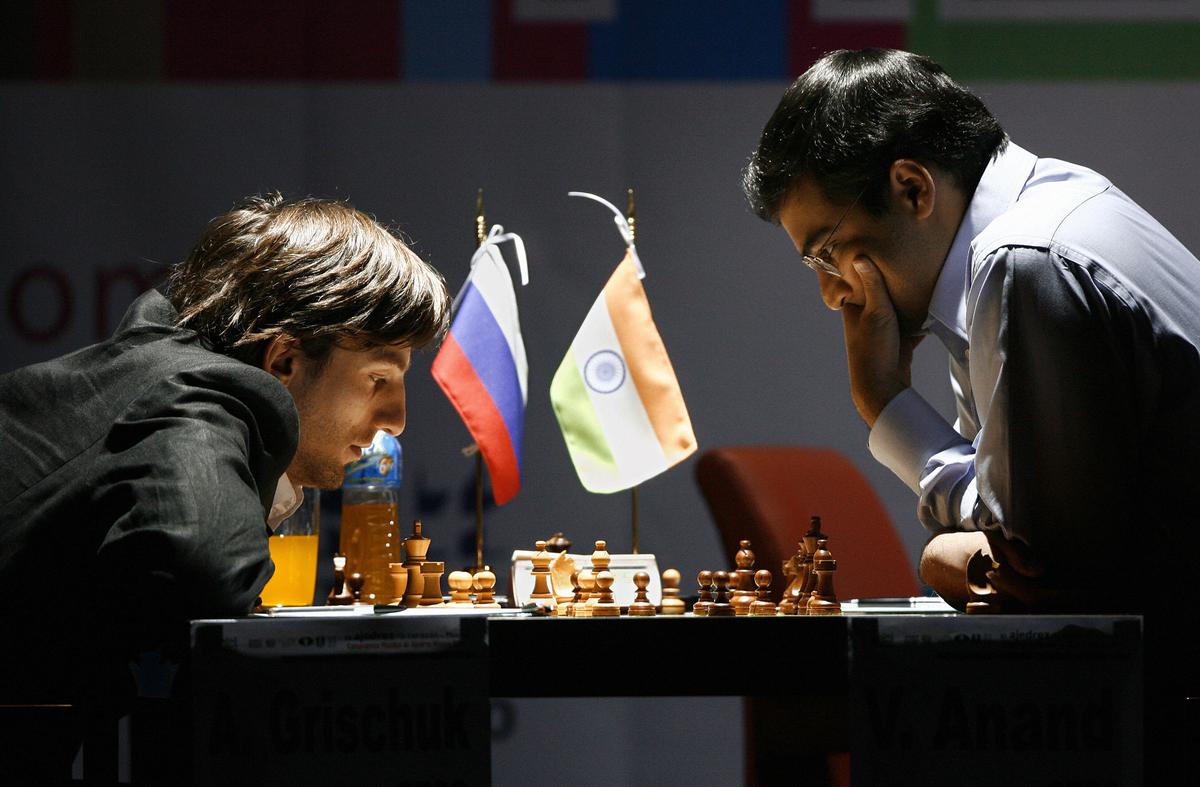 When talent recognises genius: Grischuk feels Viswanathan Anand is ‘one of the five greatest players of all time’, an exclusive list that also features Garry Kasparov, Magnus Carlsen, Bobby Fischer and Anatoly Karpov. | Photo credit: Getty Images