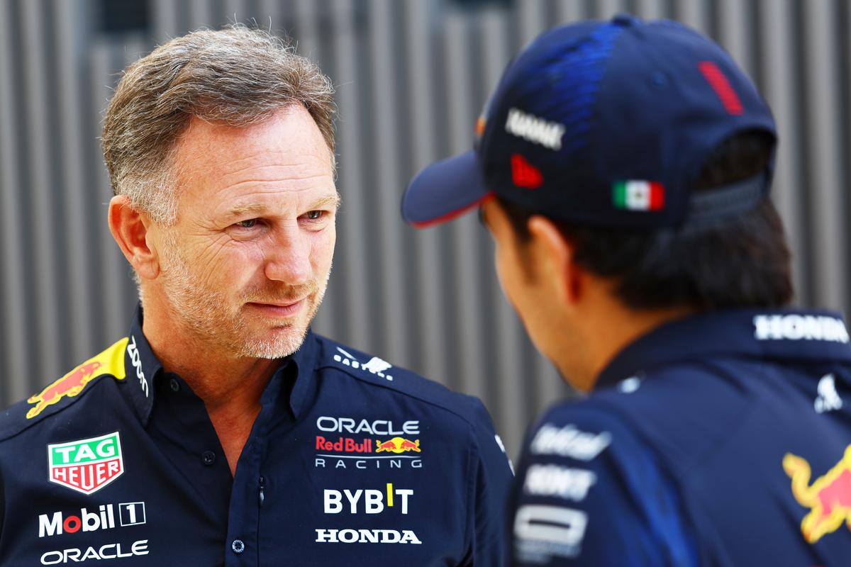 ‘Stress less, mate’: Red Bull team principal Christian Horner has thrown his weight behind Perez and urged his driver ‘to stop thinking about the championship and just drive’. | Photo credit: Getty Images