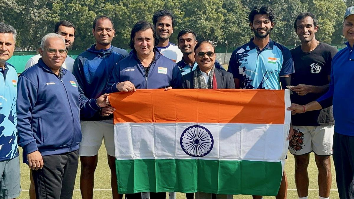 Indian team sets off for the Davis Cup tie against Pakistan