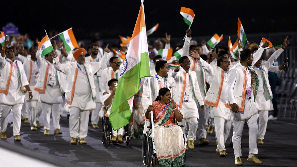 Paralympics 2024 Opening Ceremony: Indian contingent led out by Sumit Antil, Bhagyashri Jadhav