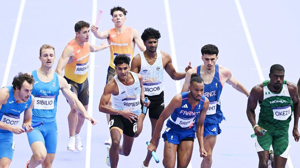 Paris Olympics Men’s 4x400m relay team narrowly misses berth in final