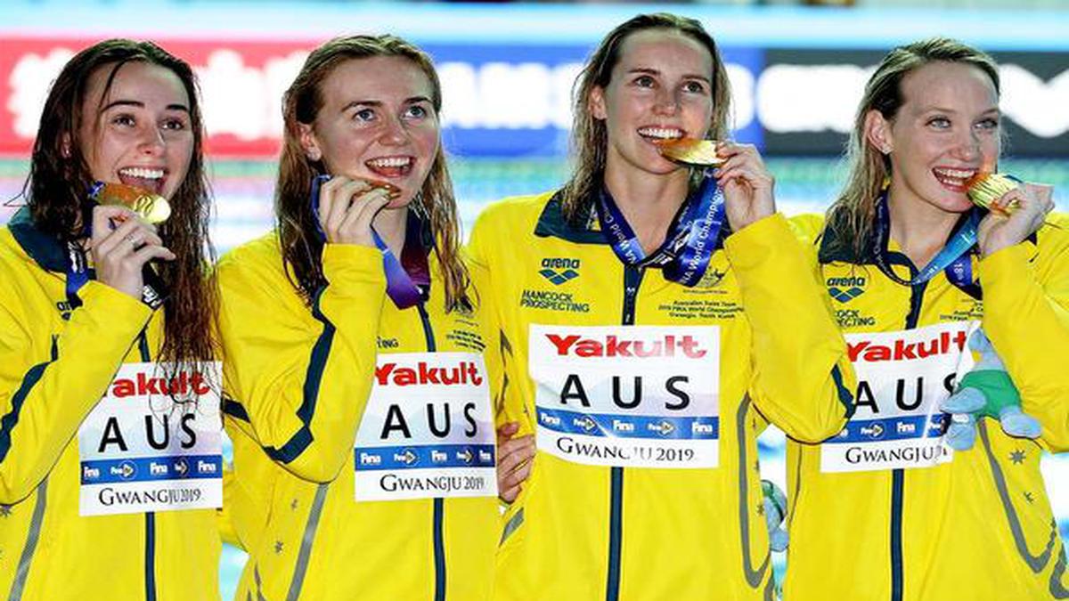 World Swimming Championships: Australian quartet sets a new World mark