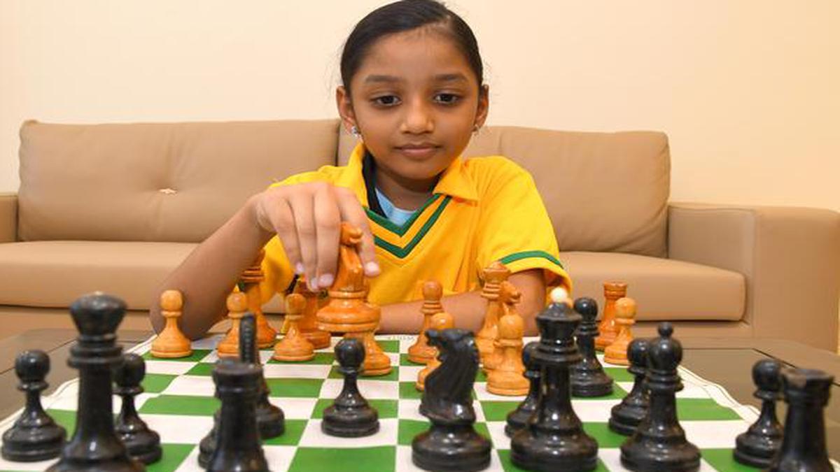 Sevenyearold chess whiz Kolagatla Alana Meenakshi wins the gold in