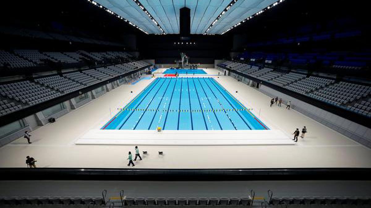 Tokyo opens its Olympic swimming venue