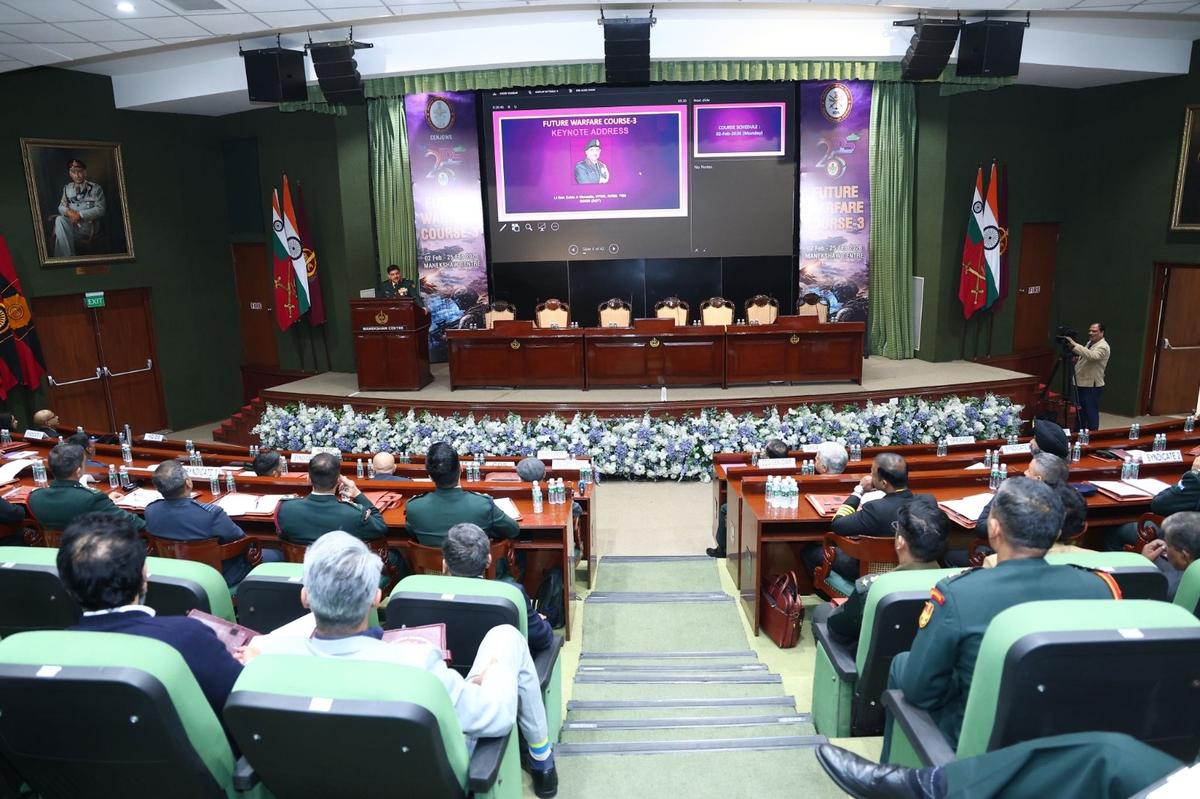 thehindu.com - Saurabh Trivedi - Tri-Services Future Warfare Course begins at Manekshaw Centre