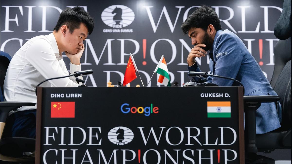 Gukesh vs Ding World Chess Championship 2024 Game 10 Highlights: Consecutive seventh draw; both are tied at 5-5