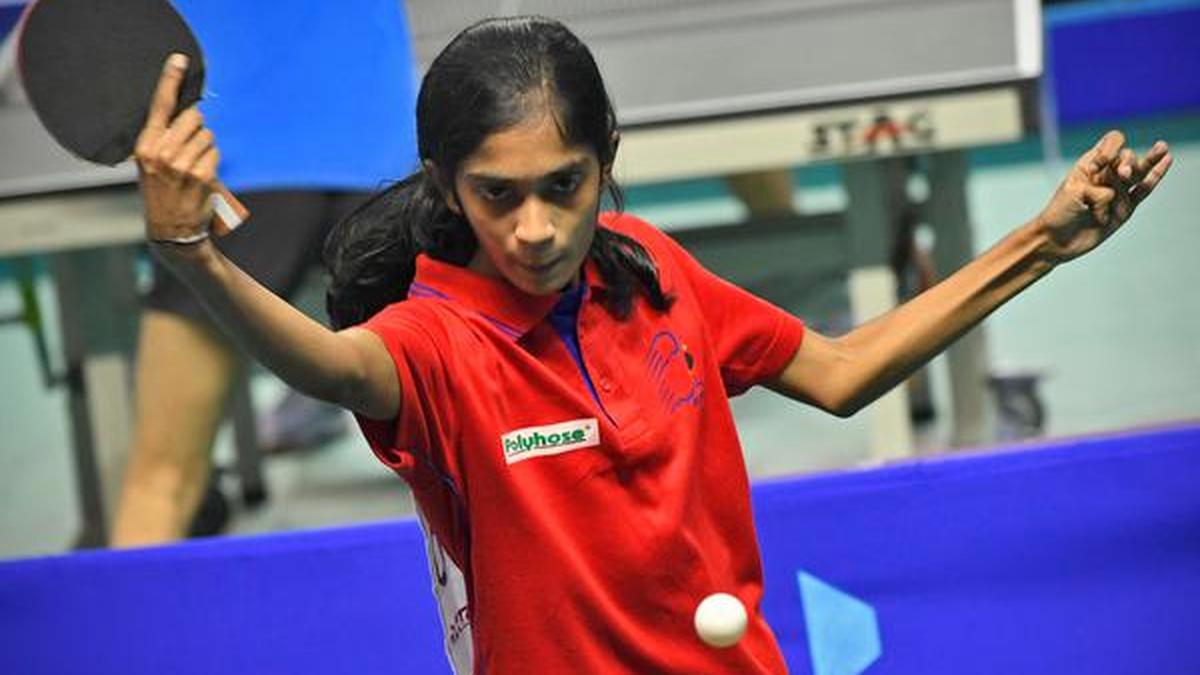 Table Tennis | Vedhalakshmi upsets Madhurika Patkar - The Hindu