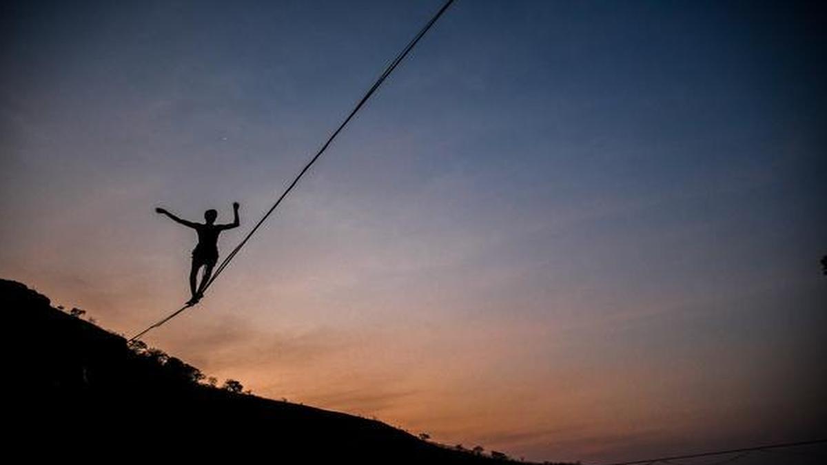 A glimpse into the ropes of highlining in India The Hindu