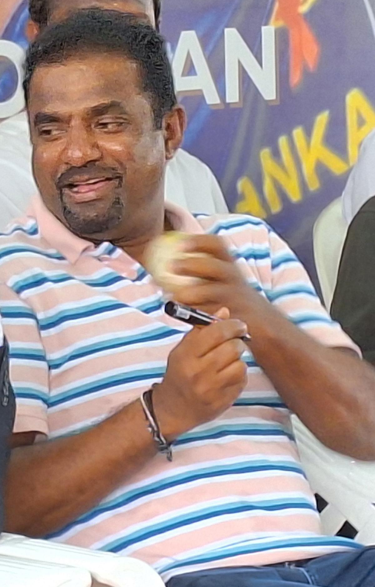 Muttiah Muralitharan after inaugurating the TCC Spin Foundation in Kochi on Sunday. Photo: Stan Rayan Muttiah Muralitharan after inaugurating the TCC Spin Foundation in Kochi on Sunday. Photo: Stan Rayan