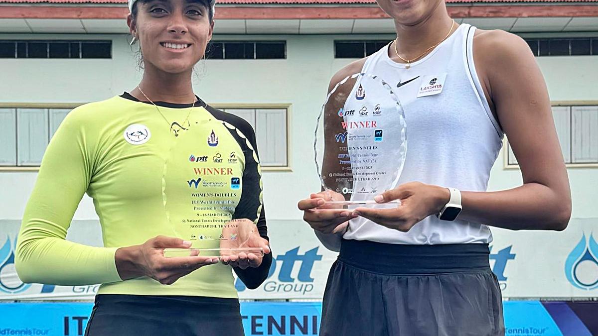 Shrivalli and Vaidehi win doubles title in ITF tournament in Thailand