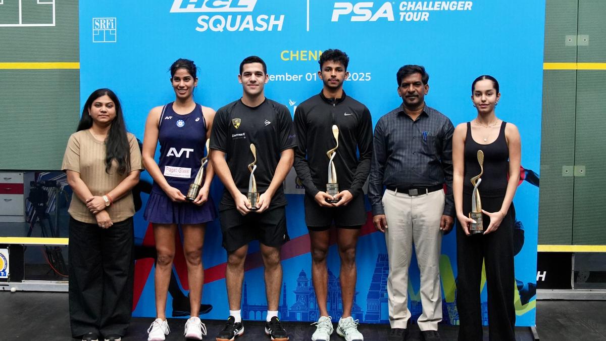 Senthilkumar ve Anahat, Chennai’deki HCL Squash Indian Tour 4’te şampiyon oldu