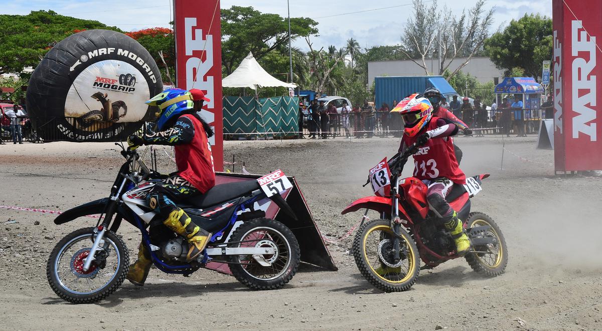 GUTS & GLORY: The girls showing their grit in the exclusive ladies class in the MRF National Dirt Track.