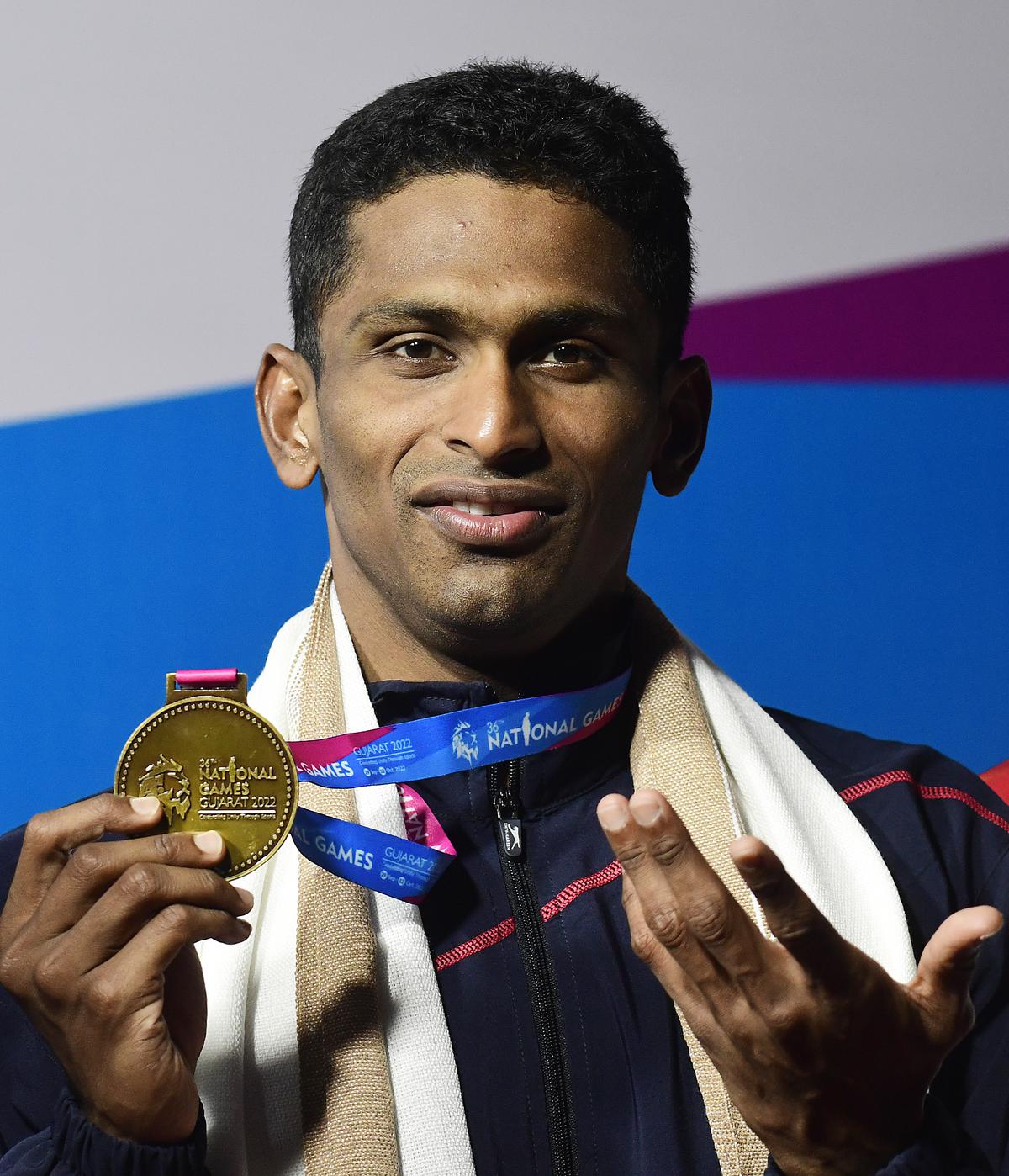 Sajan Prakash won eight medals at the 36th National Games in Gujarat including five individual golds, two silvers and one bronze medal.
