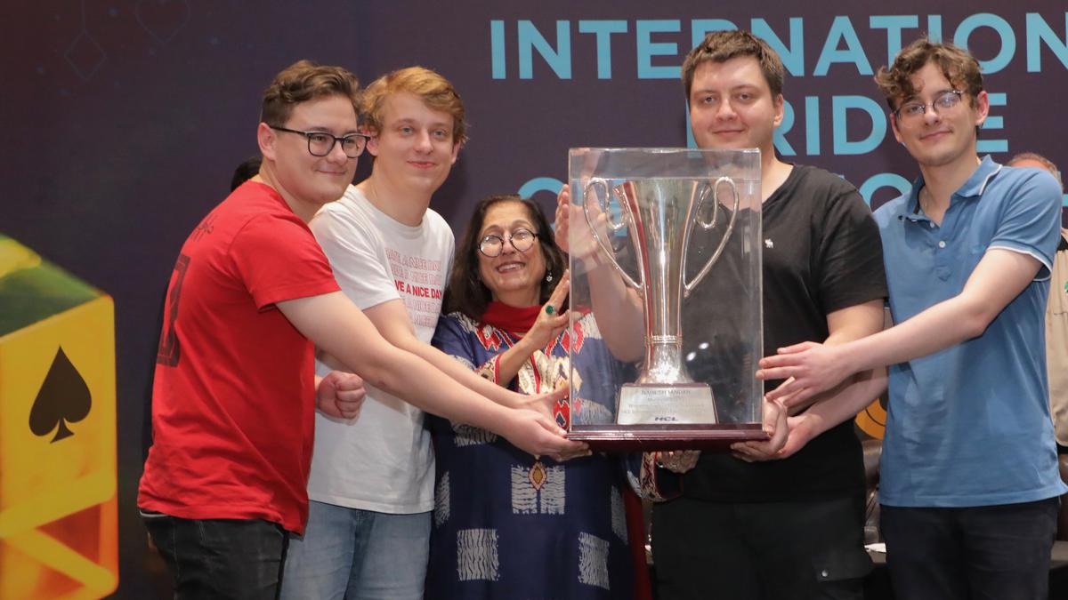 Azs Buboslavia from Poland lifts Naresh Tandan trophy in HCL bridge championship