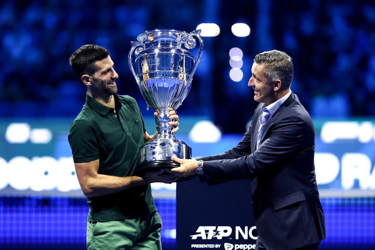 Djokovic secures year-end No. 1 ranking for by beating Rune at ATP Finals