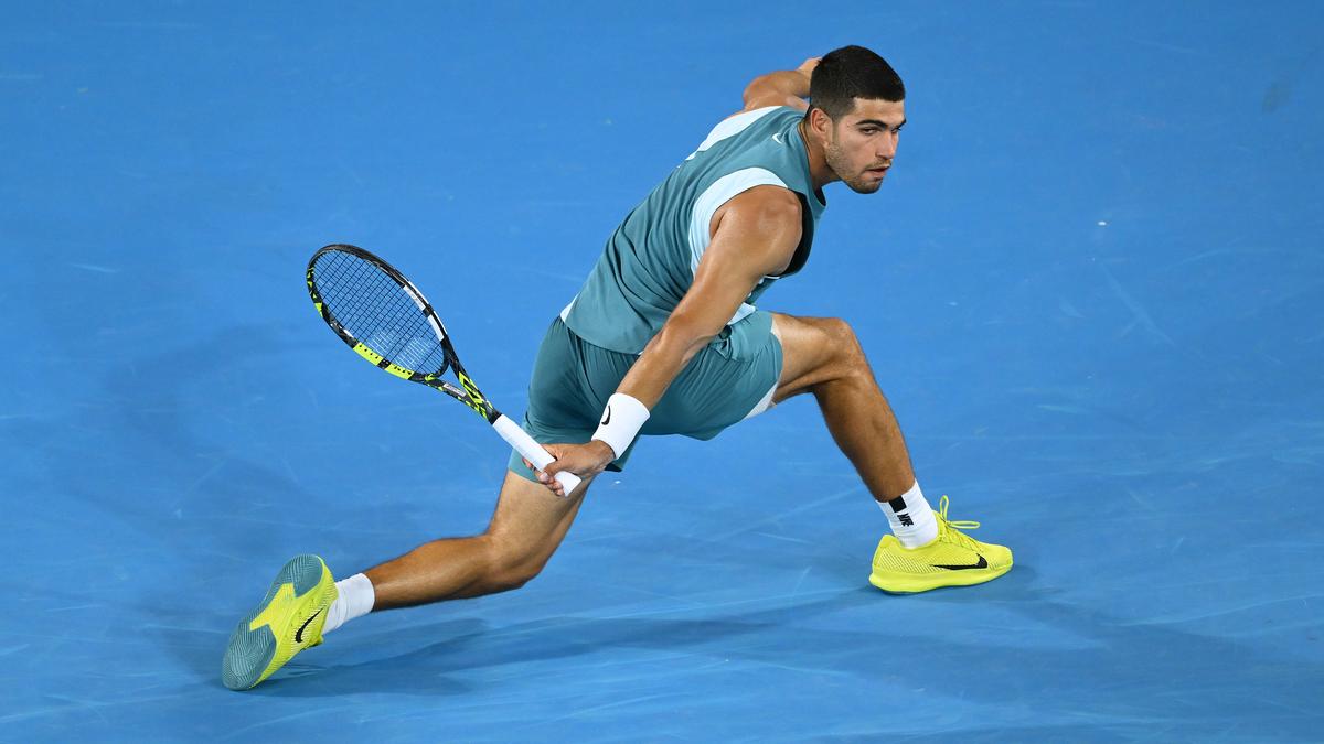 Australian Open tennis Championship 2025 Day 2 on January 13, 2025. Novak Djokovic, Jannik Sinner and Carlos Alcaraz in action