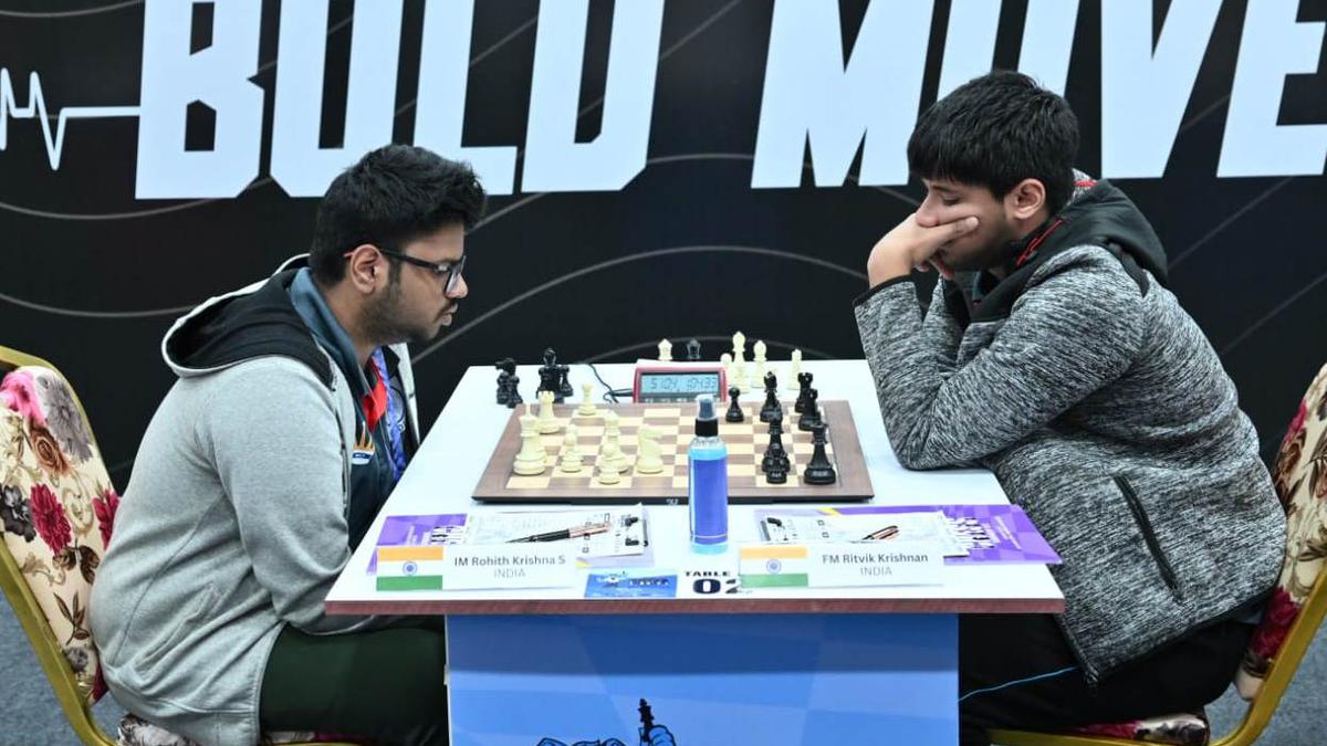 Asian junior chess: Grebnev joined in lead by Rohith, Aswath; Tejaswini, Bristy still at top in girls’ event