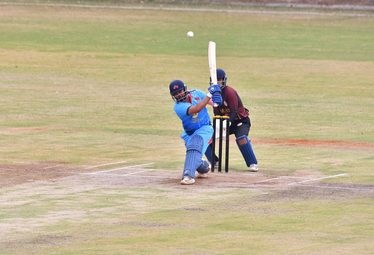 Mumbai Prithvi Shaw, who scored a breezy knock against Nagaland in the Syed Mushtaq Ali T20 cricket championship Group E match at the Gymkhana Ground in Hyderabad on Sunday, December 1, 2024. 