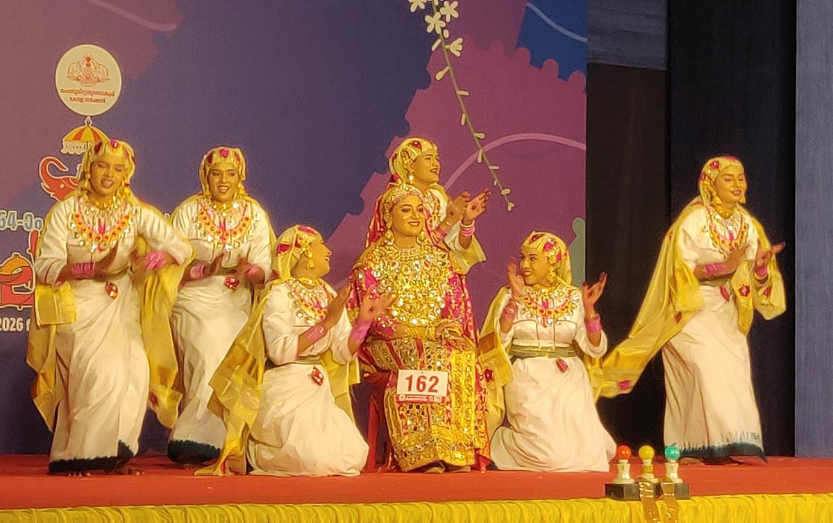 Oppana was one of the biggest crowd-pullers at the State School Arts Festival on January 15, 2026.