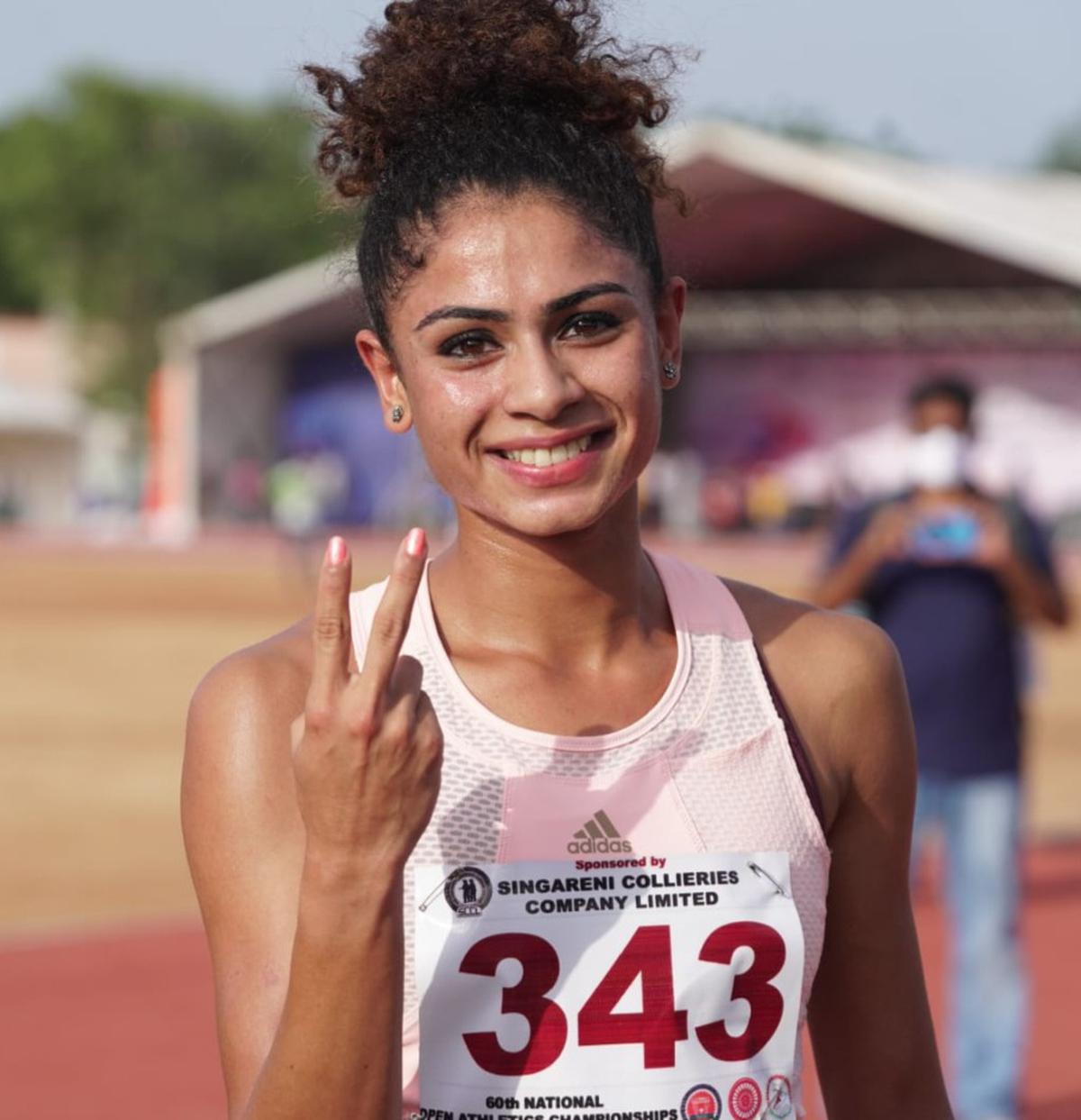 Harmilan Bains won the women’s 1500m gold.