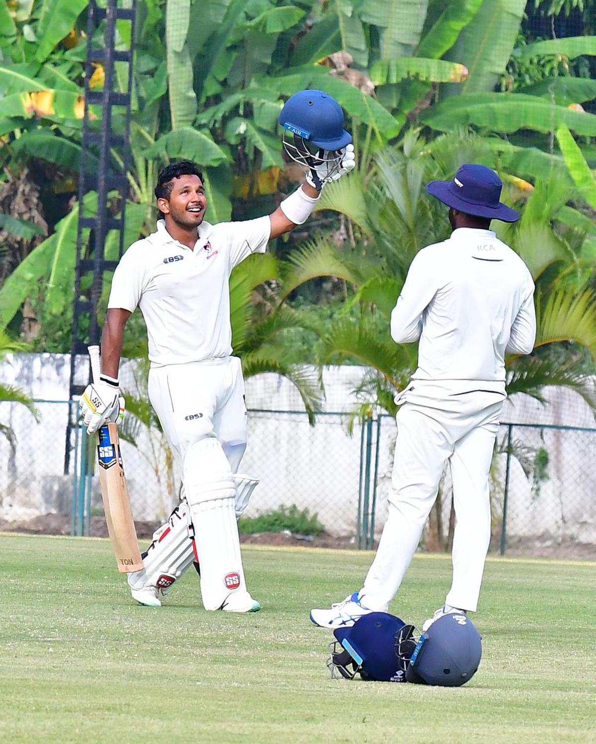 Setting the tone: Skipper Aryan Juyal led from the front to pile on Kerala’s misery with a hundred.