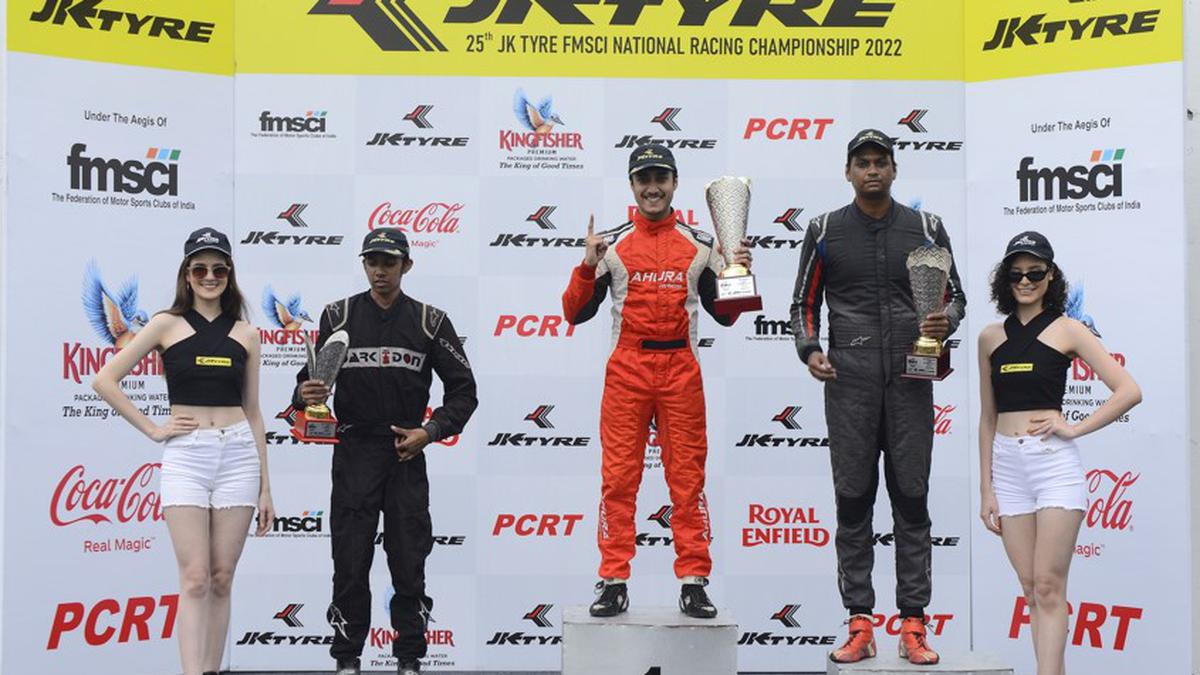 Viswas Vijayaraj tops the premier Formula LGB4 class of the FMSCI National racing championship