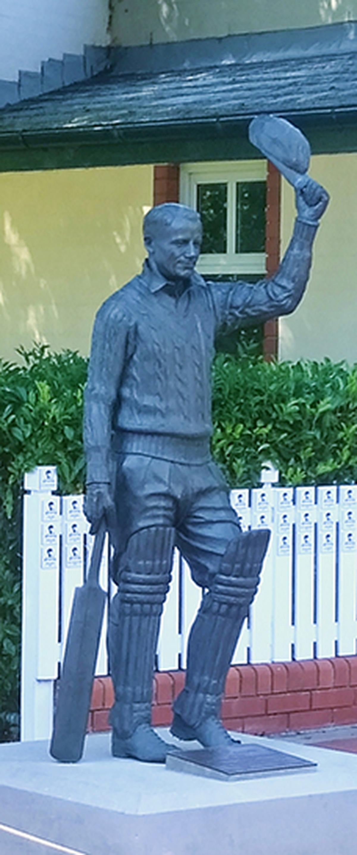 Bradman’s statue.