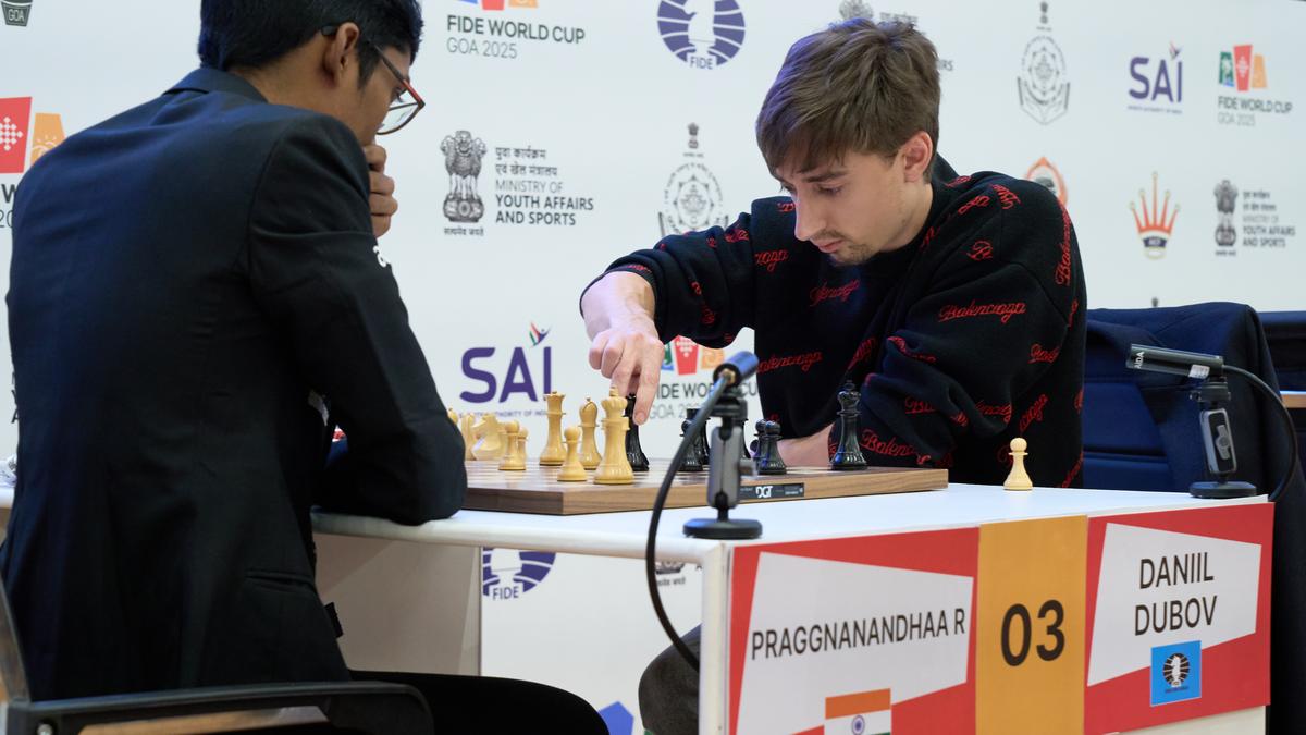Chess World Cup 2025 | Dubov ousts Praggnanandhaa; Arjun and Harikrishna enter last 16