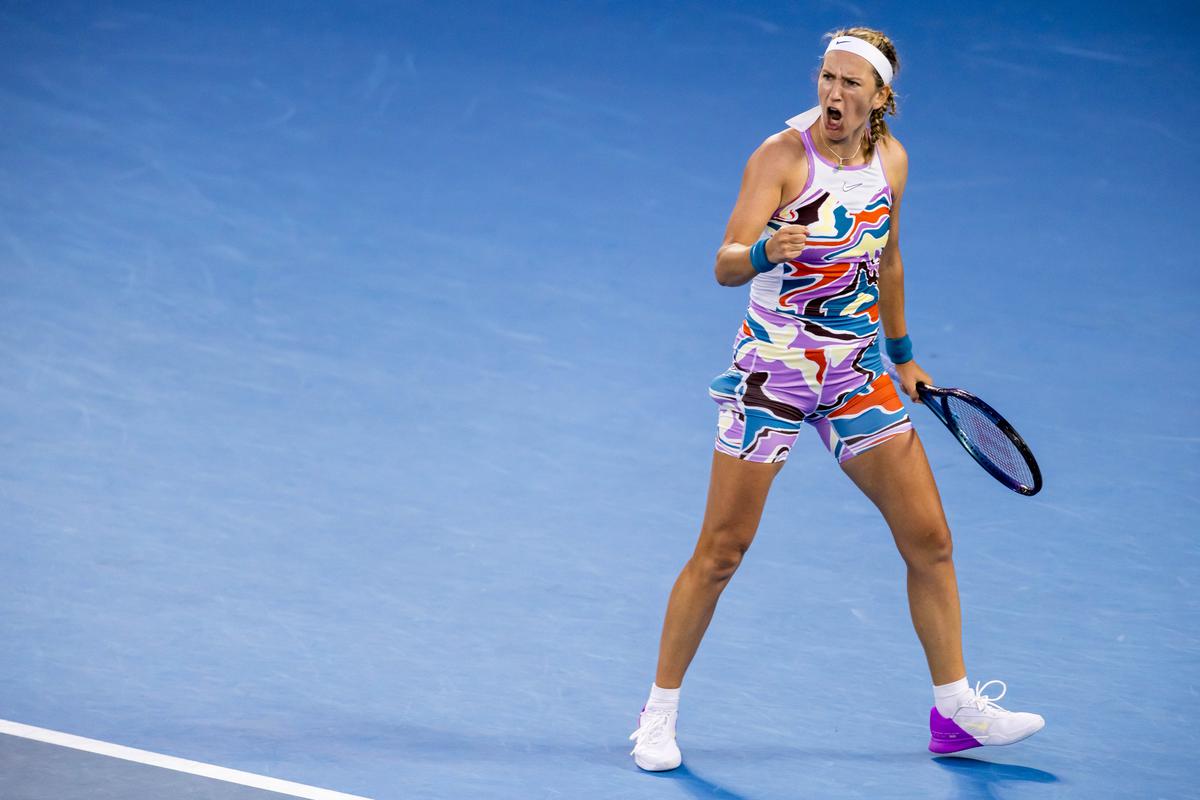 Roaring again: Azarenka rolled back the years in Melbourne last month, entering the last four of the Australian Open and looking every inch the player who had won the tournament ten years ago.