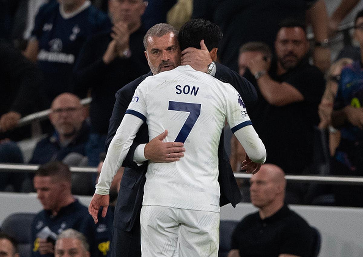 Strong bond: Son has quickly built a close relationship with new manager Ange Postecoglou, who has entrusted the South Korean forward with greater responsibility.