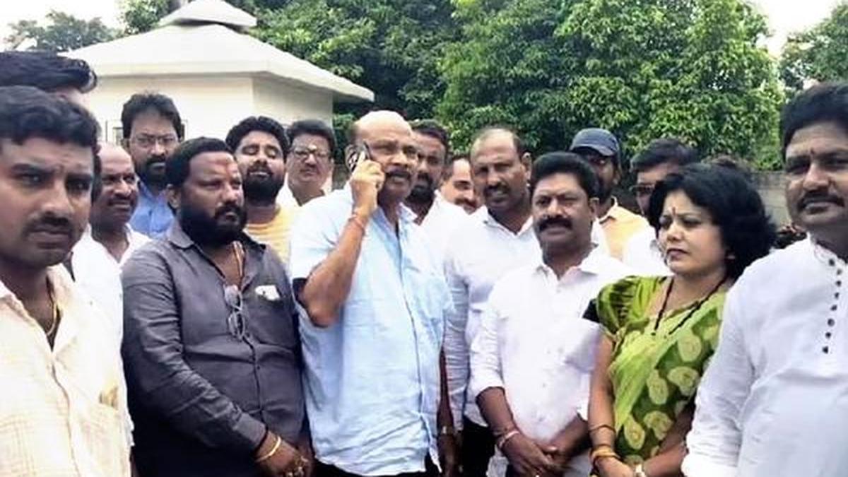 Krishna police whisk away Ayyanna Patrudu from Vizag airport, release