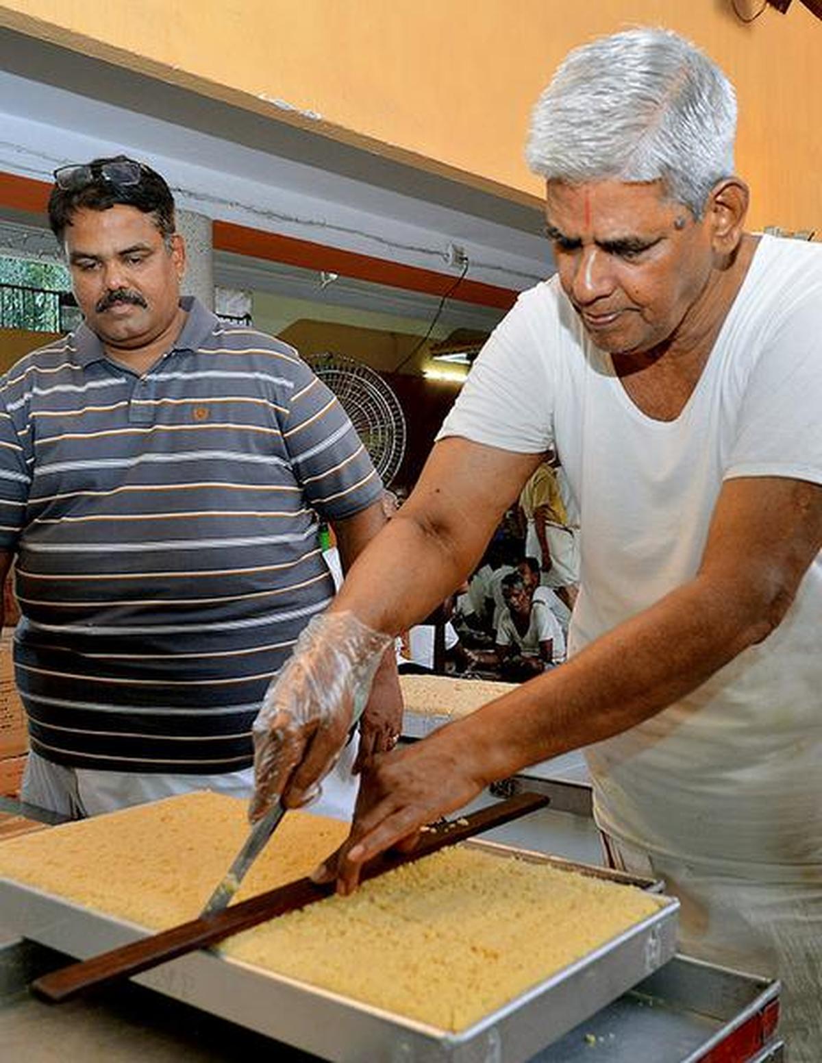 L.V. Pattappa, along with his son Balaji, has been organsing the Deepavali sweets mela for the past 28 years.  