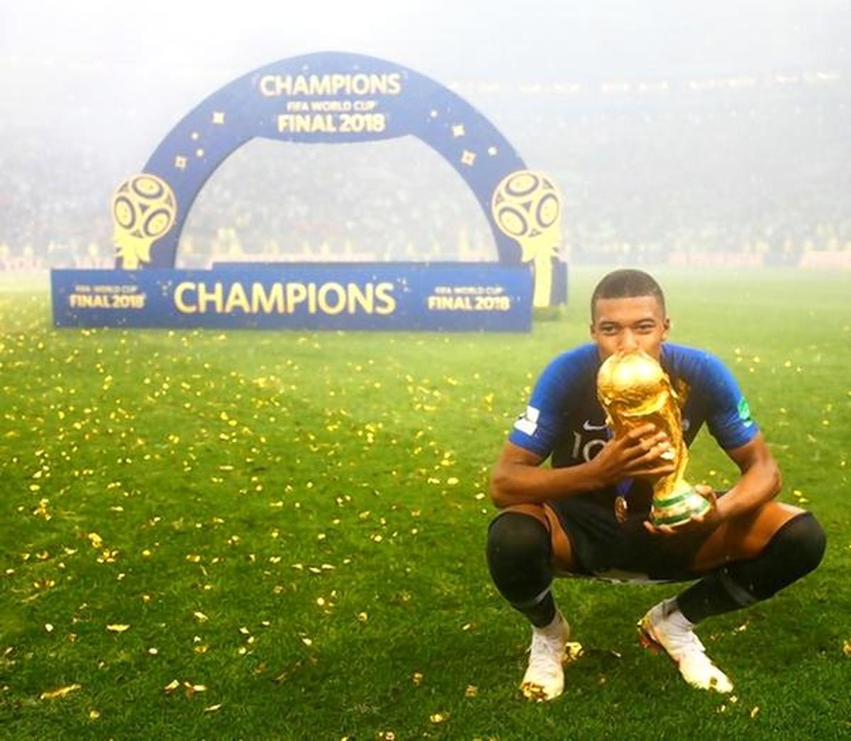 Kylian Mbappe at the 2018 FIFA World Cup