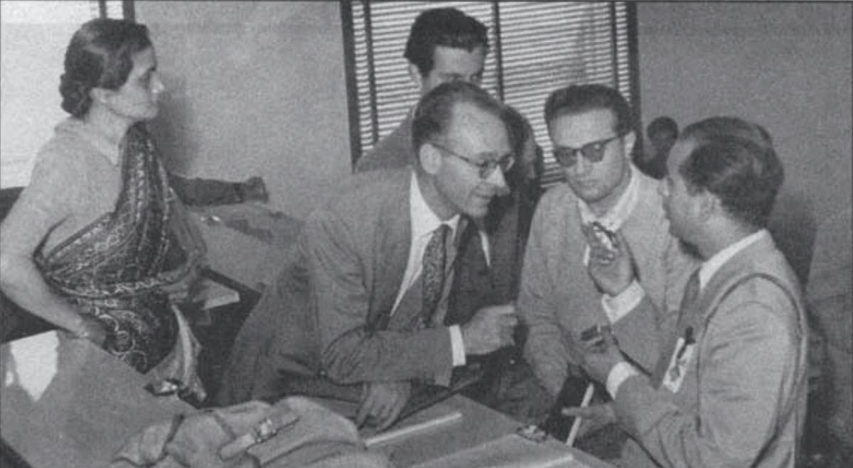 Bibha Chowdhuri at the International Conference in Pisa, Italy 1955.