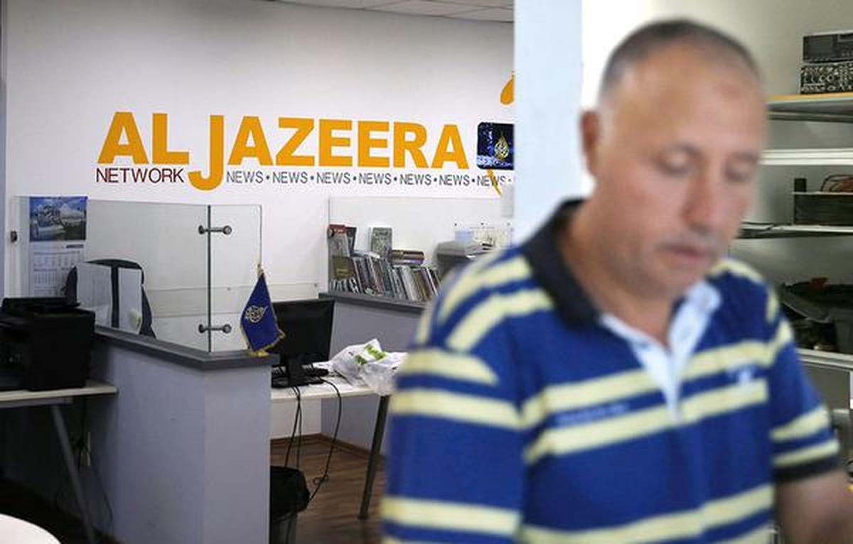 Sudden reaction: Al Jazeera went off Israel’s main cable provider soon after the order but its website was still running. 