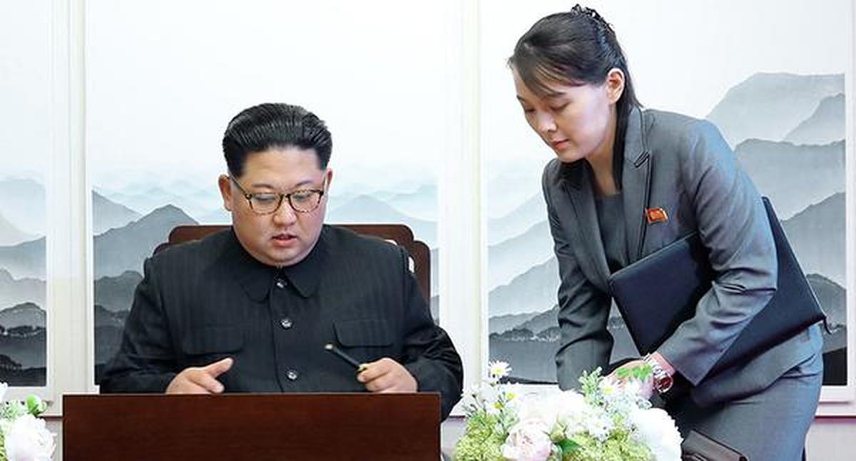 Kim Yo Jong with her brother Kim Jong Un.